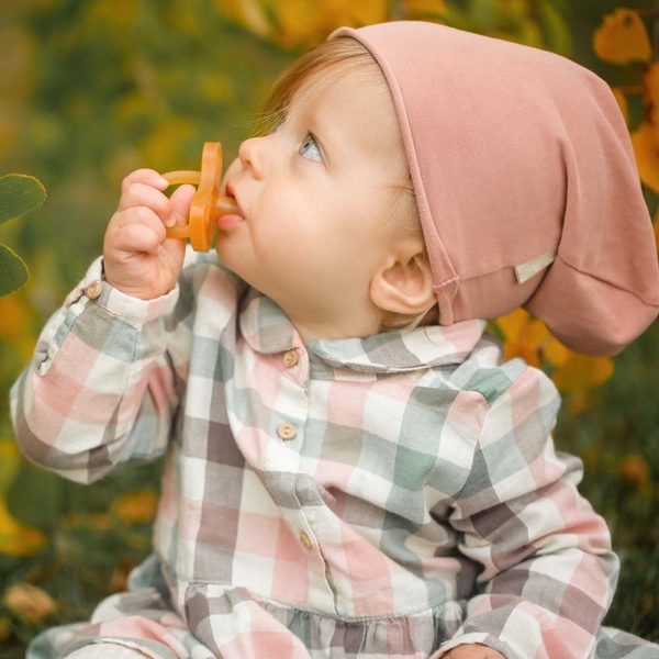 Пустышка круглая Baboo латексная, 6+ мес (5-102) - Pampik - 5