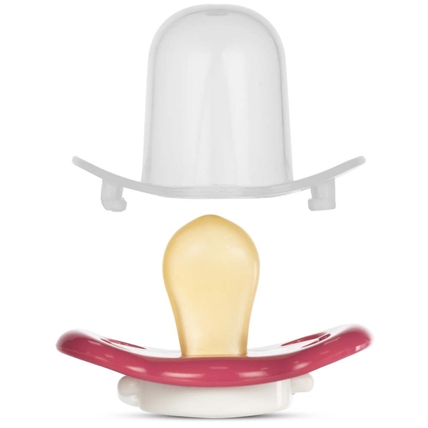 Пустушка симетрична Baboo Sea Life латекс, червона, 6+ міс. (5-041) - Pampik - 3