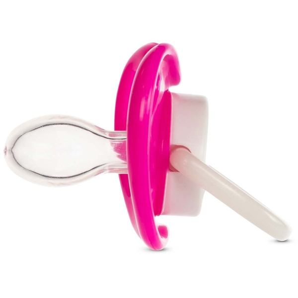 Пустушка симетрична Baboo Sea Life, силікон, світиться в темряві, рожева, 6+ міс (5-032) - Pampik - 2