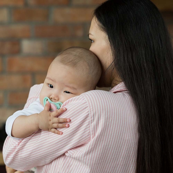 Пустышка круглая Baboo Flora, латекс, розовая, 6+ мес. (5-516) - Pampik - 5