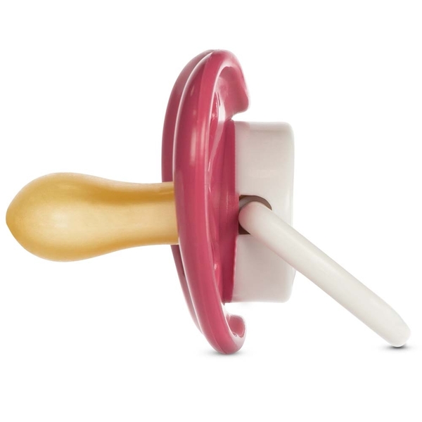 Пустушка симетрична Baboo Sea Life латекс, червона, 6+ міс. (5-041) - Pampik - 2