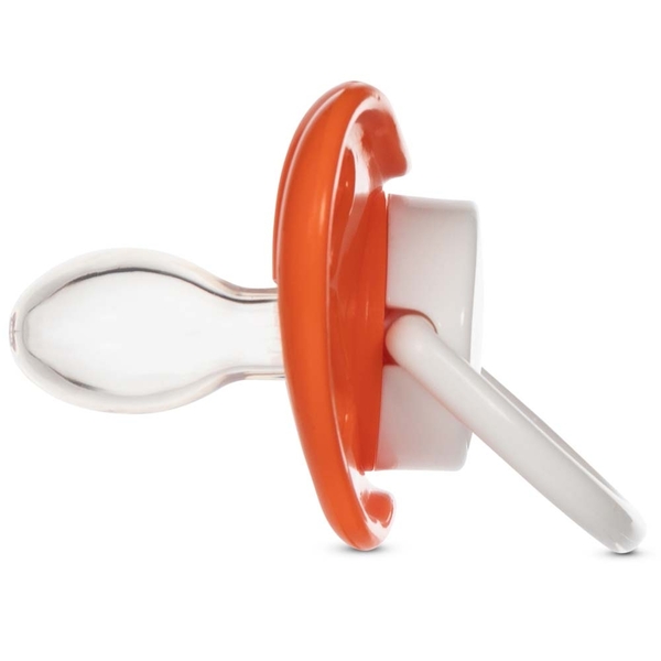 Пустышка симметричная Baboo Marine, силикон, оранжевая, 6+ мес. (5-026) - Pampik - 2