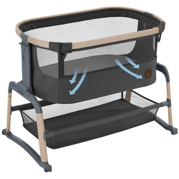 Приставне ліжечко Maxi-Cosi Iora Air Beyond Graphite (2121043110) - Pampik - 7