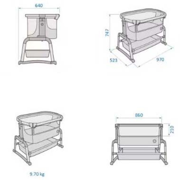 Приставне ліжечко Maxi-Cosi Iora Air Classic Beige Eco (2121022300) - Pampik - 13