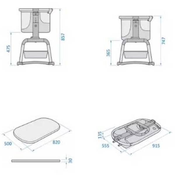 Приставне ліжечко Maxi-Cosi Iora Air Beyond Graphite (2121043110) - Pampik - 13