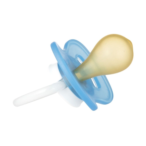 Пустышка латексная круглая Canpol babies Love&Sea, 0-6 мес., голубой (22/606_new blue) - Pampik - 2
