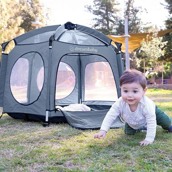 Манеж дитячий DreamBaby Adventure Blue/Grey (G9510) - Pampik - 4