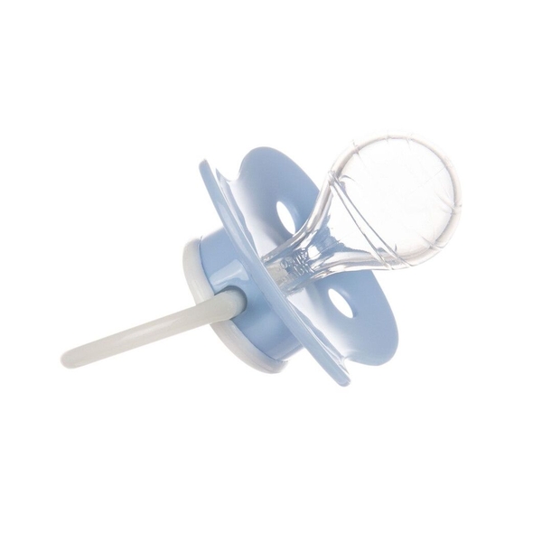 Силіконова кругла пустушка Canpol babies Cute animals, 6-18 місяців, блакитний (22/596 Блакитний) - Pampik - 3