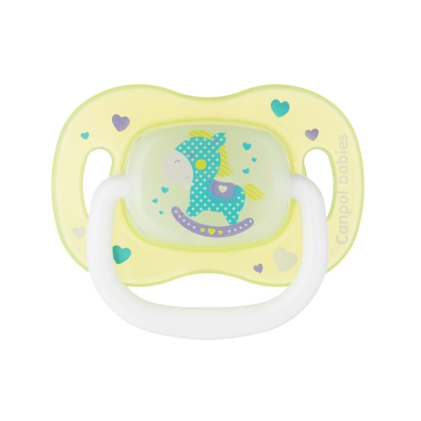 Силіконова симетрична пустушка Canpol Babies Toys, зелений, 0-6 міс. (23/291 Зелений) - Pampik