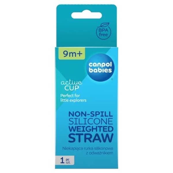 Силіконова непроливайка-трубочка з обтяжувачем для поїльника Canpol babies 56/510 ( 56/622) - Pampik - 2