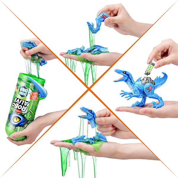 Інтерактивний ігровий набір Pets & Robo Alive S1 ДНК Велоцизавра (71139B) - Pampik - 2