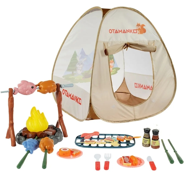 Ігровий набір для кемпінгу Otamanko Мандруй та готуй, 35 елементів (532.02.61) - Pampik