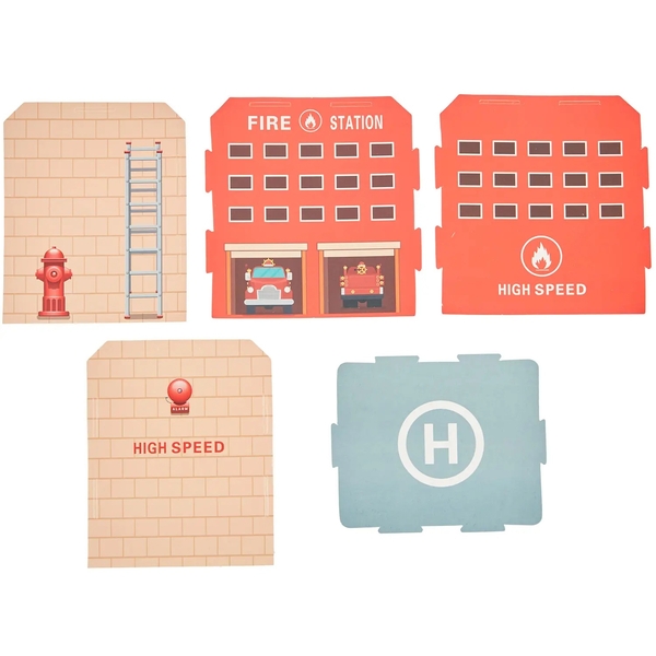 Ігровий набір ZIPP Toys Міський експрес, 92 деталі, червоний (532.01.09) - Pampik - 12