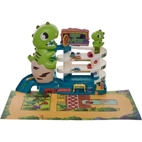 Игровой набор ZIPP Toys Dino Автотрек-паркинг, электрический, 6 машинок (532.01.26) - Pampik - 5