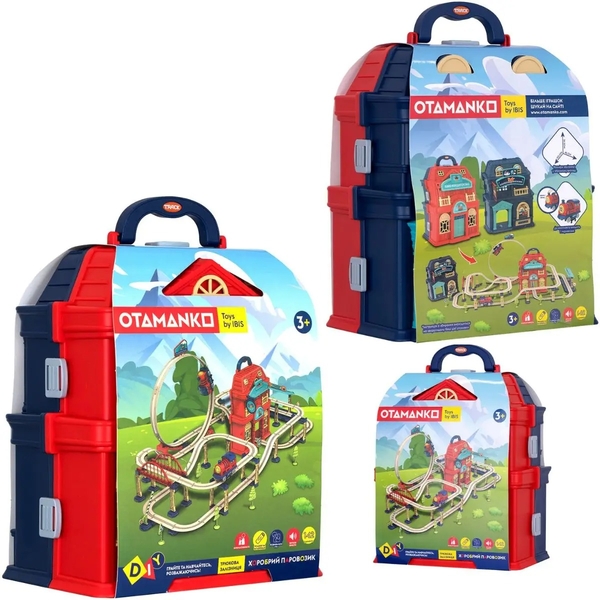 Игровой набор Otamanko Трюковая железная дорога Храбрый паровозик, 142 детали (532.02.27) - Pampik - 12