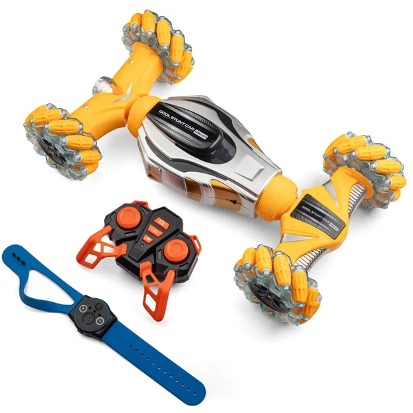 Машинка на радіокеруванні OTAMANKO 4x4 Twist&Drift, жовтий (532.01.43) - Pampik - 2