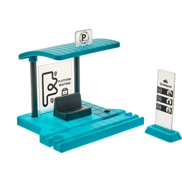 Игровой набор ZIPP Toys Городской экспресс, 103 детали, зеленый (532.00.54) - Pampik - 5