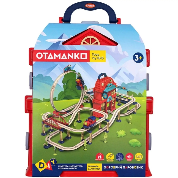 Игровой набор Otamanko Трюковая железная дорога Храбрый паровозик, 142 детали (532.02.27) - Pampik - 11