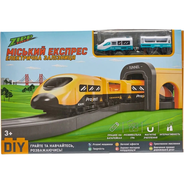 Игровой набор ZIPP Toys Городской экспресс, 103 детали, зеленый (532.00.54) - Pampik - 11