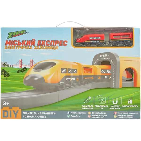 Ігровий набір ZIPP Toys Міський експрес, 92 деталі, червоний (532.01.09) - Pampik - 13