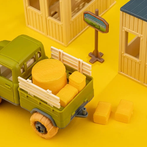 Ігровий набір-конструкторOTAMANKO Веселий хутір: вантажівка та стайня з конями (532.01.61) - Pampik - 5