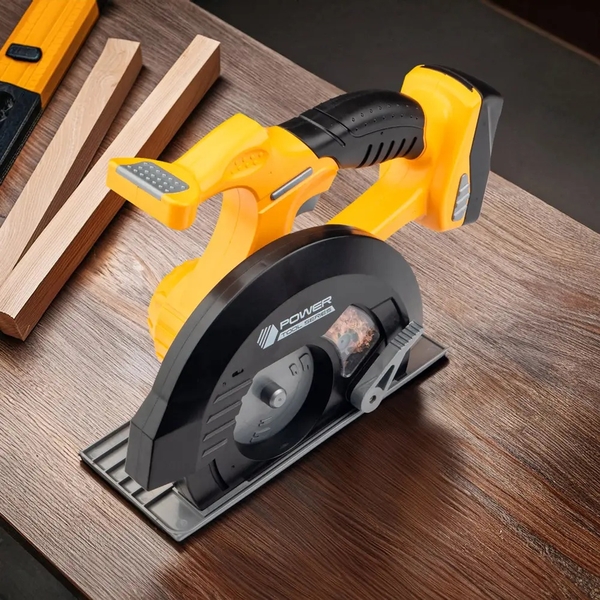 Іграшковий інструмент OTAMANKO Майстерко: циркулярна пилка, жовтий (532.01.46) - Pampik - 5