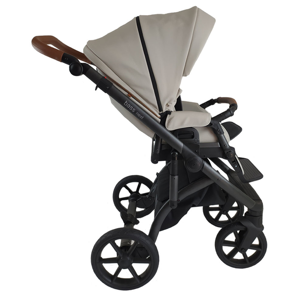 Універсальна коляска 2в1 Roan Bass Next Perl Dark Grey, екошкіра (R-BN-PD) - Pampik - 6