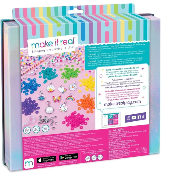 Набор для создания шарм-браслетов Make It Real Цветная жемчужина (MR1729) - Pampik - 2