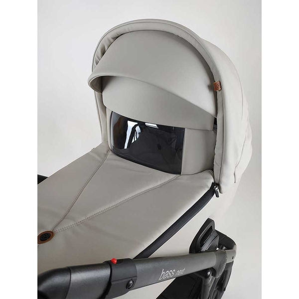 Універсальна коляска 2в1 Roan Bass Next Perl Dark Grey, екошкіра (R-BN-PD) - Pampik - 4