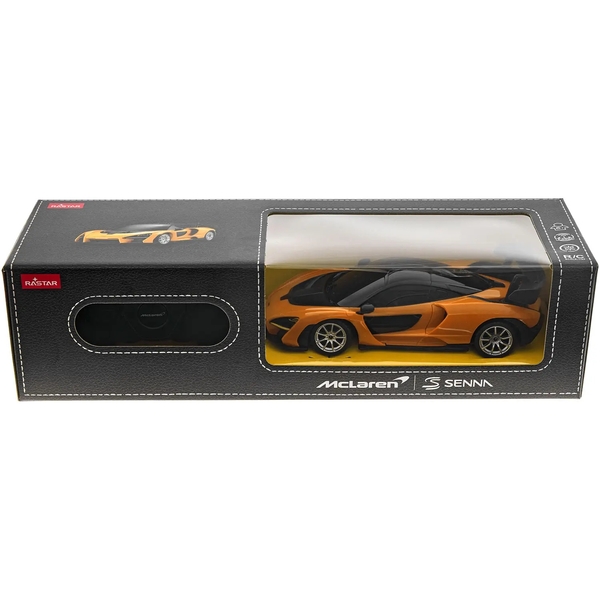 Машинка на радиоуправлении Rastar McLaren Senna 1:24, оранжевый (454.00.71) - Pampik - 8