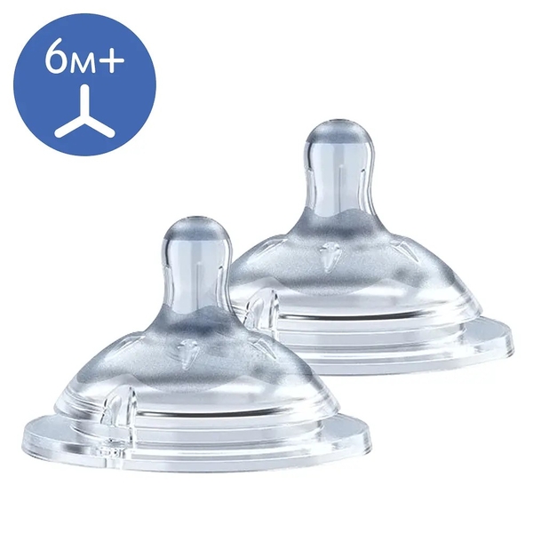 Соска силіконова Chicco Natural Feeling, середній потік, 2 шт. (81057.20) - Pampik - 2