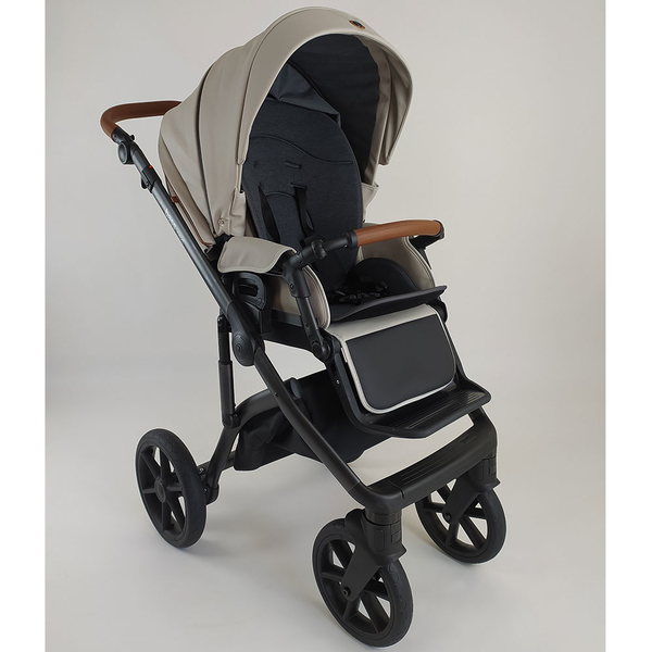 Універсальна коляска 2в1 Roan Bass Next Perl Dark Grey, екошкіра (R-BN-PD) - Pampik - 7