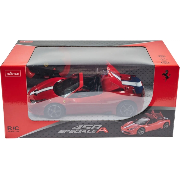 Машинка на радиоуправлении Rastar Ferrari 458 Speciale A 1:14, красный (454.00.38) - Pampik - 10