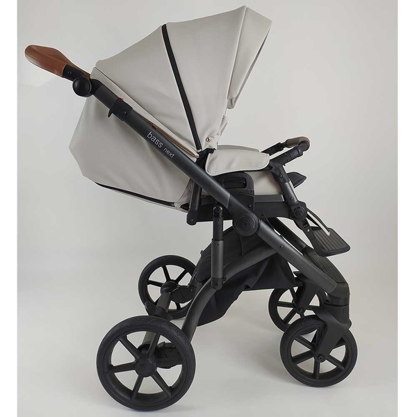 Універсальна коляска 2в1 Roan Bass Next Perl Dark Grey, екошкіра (R-BN-PD) - Pampik - 9