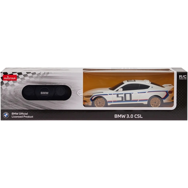 Машинка на радиоуправлении Rastar BMW 3.0 CSL 1:24, белый (454.00.90) - Pampik - 8