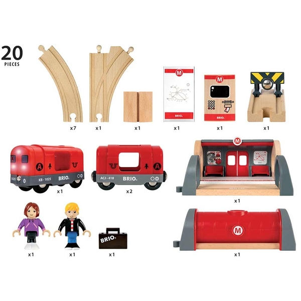 Детская железная дорога Brio Метро (33513) - Pampik - 6