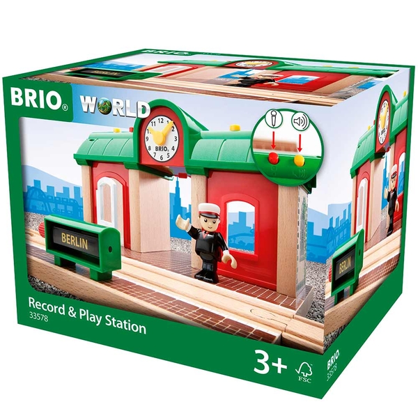 Станция для железной дороги Brio со звукозаписью (33578) - Pampik