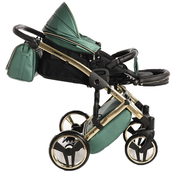 Універсальна коляска 2в1 Junama Fluo line V3 02, зелений (J-Fl-02) - Pampik - 12