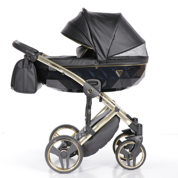 Універсальна коляска 2в1 Junama Fluo line V3 04, чорний (J-Fl-01) - Pampik - 4