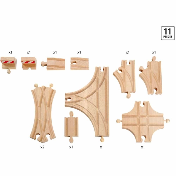 Продвинутый набор расширений для железной дороги Brio, 11 элементов (33307) - Pampik - 3