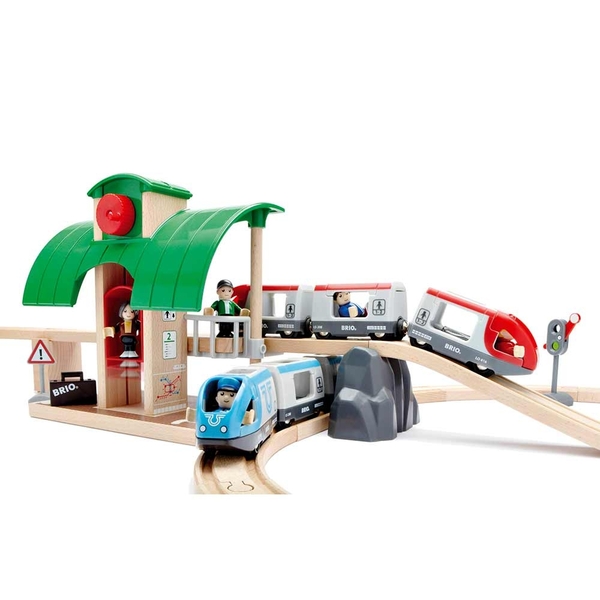 Дитяча залізниця Brio дворівнева з вокзалом (33512) - Pampik - 3