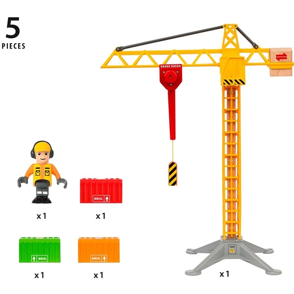 Будівельний кран Brio зі світлом (33835) - Pampik - 5