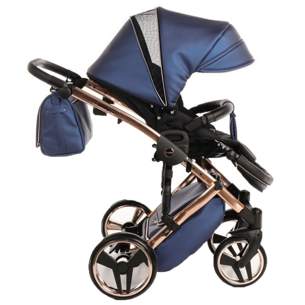 Універсальна коляска 2в1 Junama Fluo line V3 01, синій (J-Fl-01) - Pampik - 12