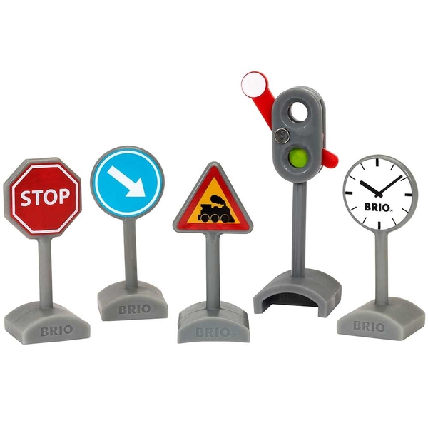 Набор дорожных знаков для железной дороги Brio (33864) - Pampik - 2