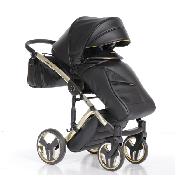 Універсальна коляска 2в1 Junama Fluo line V3 04, чорний (J-Fl-01) - Pampik - 10