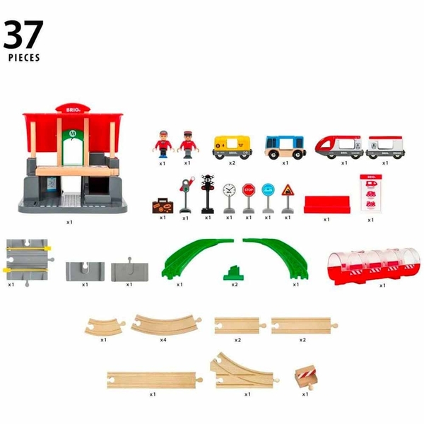 Дитяча залізниця Brio з центральним вокзалом (33989) - Pampik - 9