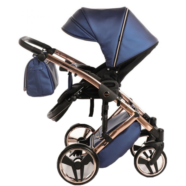 Універсальна коляска 2в1 Junama Fluo line V3 01, синій (J-Fl-01) - Pampik - 13