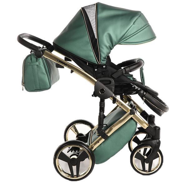 Універсальна коляска 2в1 Junama Fluo line V3 02, зелений (J-Fl-02) - Pampik - 11