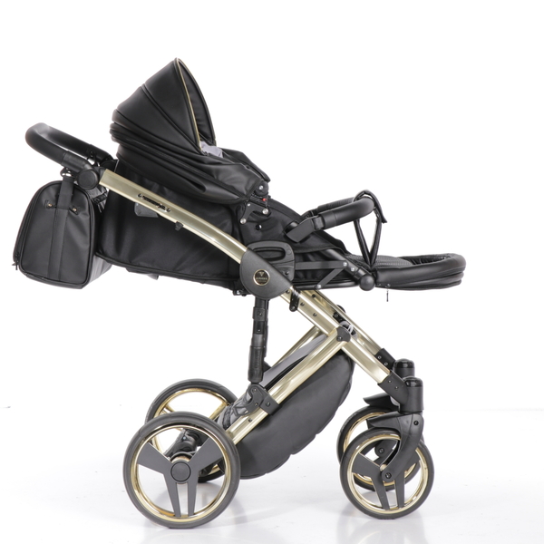 Універсальна коляска 2в1 Junama Fluo line V3 04, чорний (J-Fl-01) - Pampik - 19