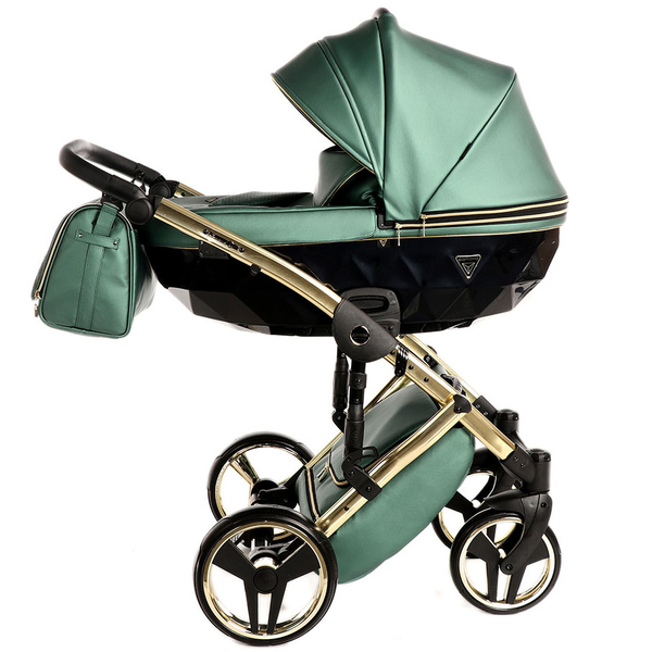 Універсальна коляска 2в1 Junama Fluo line V3 02, зелений (J-Fl-02) - Pampik - 5